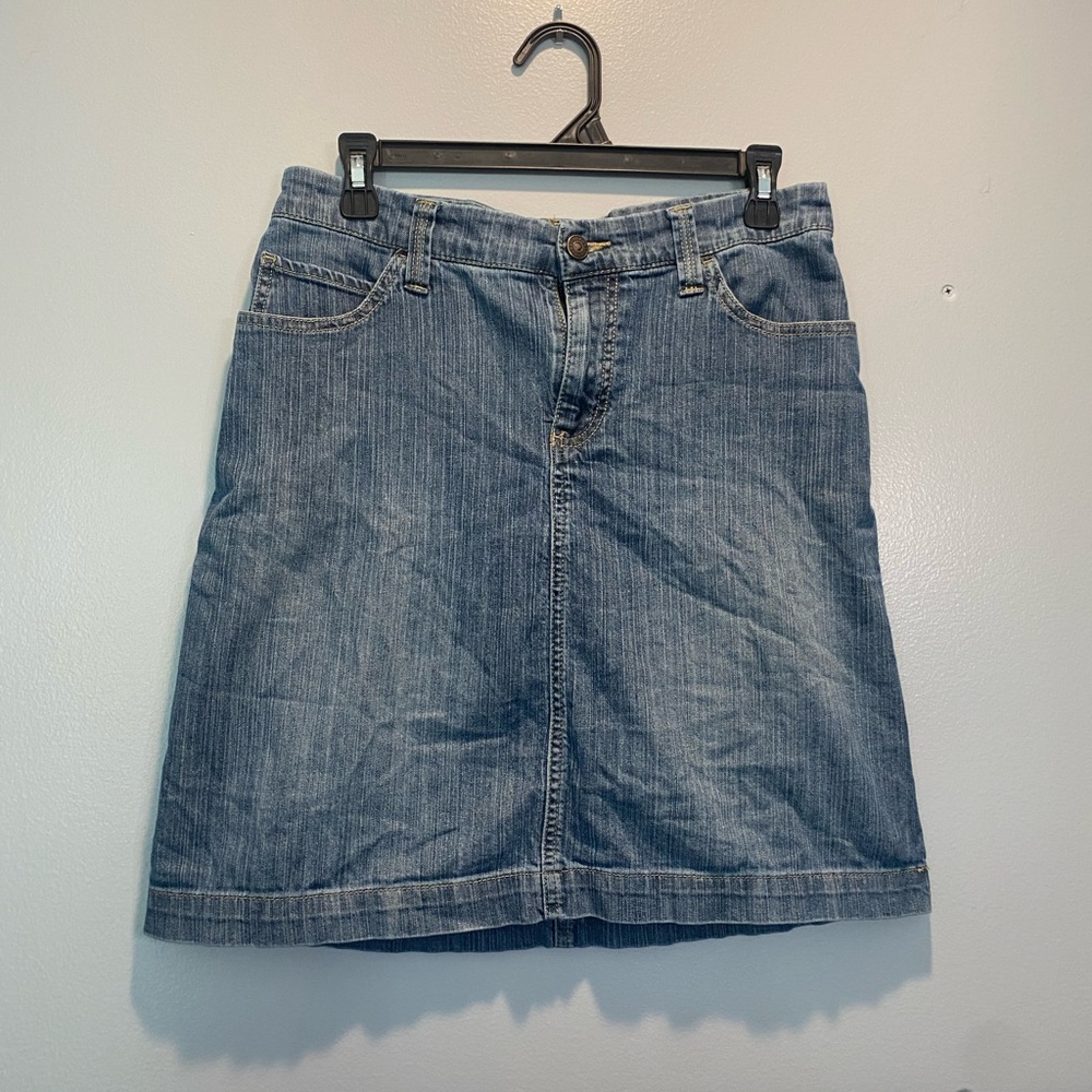 Merona Light Blue Denim Mini Skirt